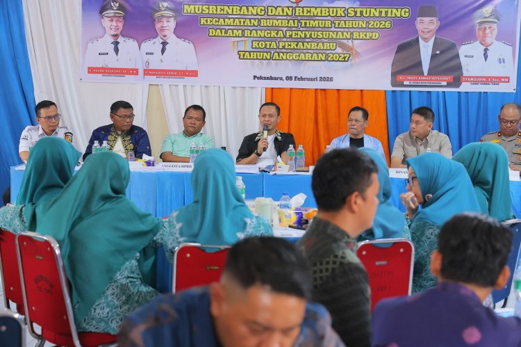 Hadiri Musrenbang Rumbai Timur, Pemko Pekanbaru Prioritaskan Perbaikan Jalan Teluk Leok Di 2026
