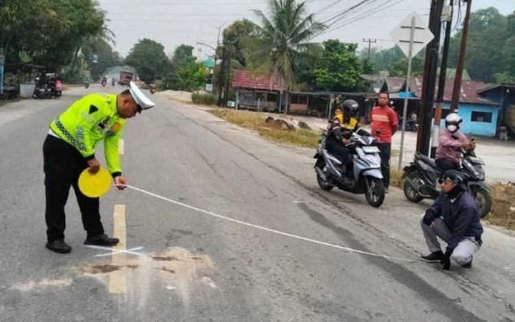 Kecelakaan Maut Di Jalan Bangkinang Km 34, IRT Kampar Tewas Terlindas Truk