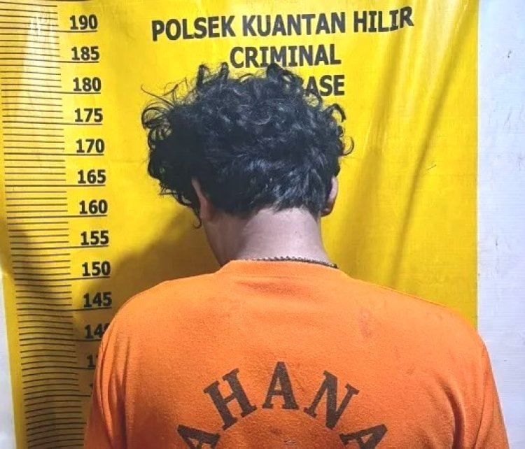 Curi 13 Tandan Sawit PT Agrinas Palma Nusantara, Pemuda Inuman Diamankan Polsek Kuantan Hilir