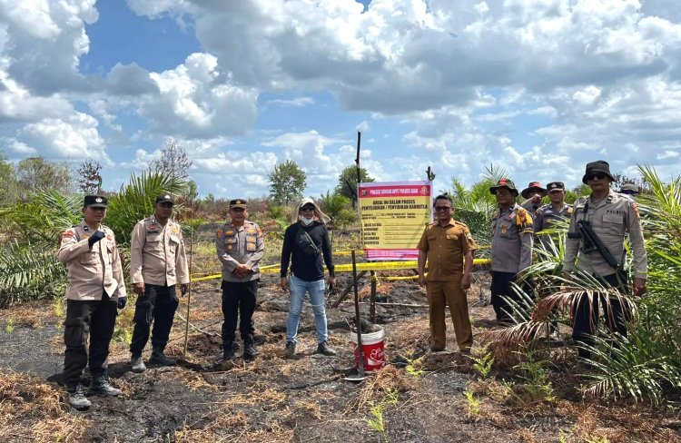 Niat Buka Kebun Cabe Di Sungai Apit, Polres Siak Amankan Seorang Pria Picu Karhutla 10 Hektare