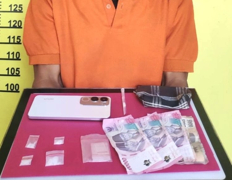 Bongkar Peredaran Narkoba Di SPBU Bunga Tanjung, Polsek Pasir Penyu Sita 1,50 gram Sabu Siap Edar