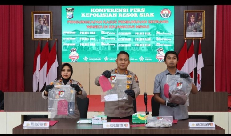 Amankan Pelaku Di Pekanbaru, Polres Siak Berhasil Ungkap Kasus Pembunuhan IRT