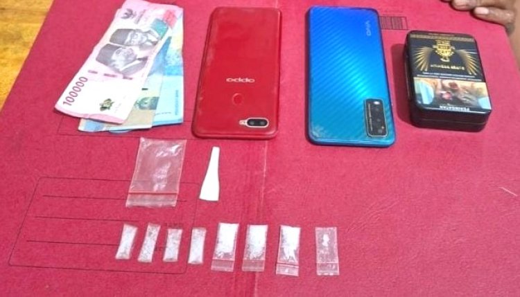 Bongkar Peredaran Narkoba Di Pusako, Polres Siak Sita 8 Paket Sabu Siap Edar