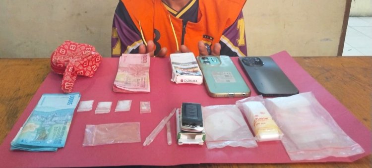 Bongkar Peredaran Narkoba Di Pusako, Polres Siak Sita 2,08 Gram Sabu