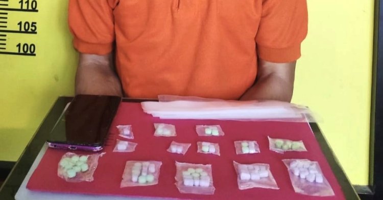 Bongkar Peredaran Narkoba Di Pasir Penyu, Polres Inhu Sita 74 Butir Pil Ekstasi
