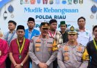 Mudik Kebangsaan 2026, Kolaborasi Polda Riau Dan Mahasiswa Berangkatkan 160 Pemudik Ke Sumbar–Sumut