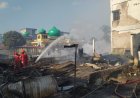 Kebakaran Hebat Landa Sungai Pakning, 10 Ruko Hangus Dilahap Si Jago Merah