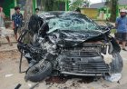 Kecelakaan Maut Bus TAM Vs Mobil Calya Di Jalan Yos Sudarso Pekanbaru, Anak 9 Tahun Meninggal Dunia