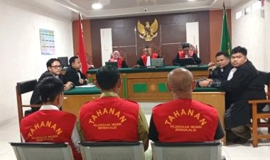 Sidang Putusan Perkara Pengeroyokan Karyawan PT TKWL, PN Bengkalis Jatuhkan Vonis 14 Bulan Penjara