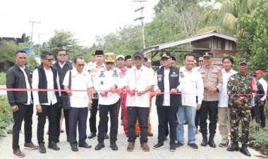 Perkuat Infrastruktur Lewat CSR PT ITA, Bupati Asmar Resmikan Jalan Batang Malas–Tenan 1,8 Km