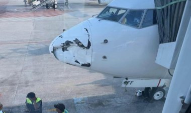 Hidung Pesawat Penyok, Penerbangan Garuda Jakarta-Pekanbaru GA176 Terpaksa Dialihkan