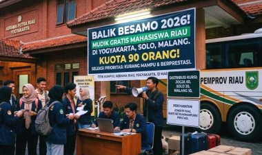 Gelar Program Balek Besamo, Pemprov Riau Sediakan 4 Bus Mudik Gratis Untuk Mahasiswa Dari Pulau Jawa