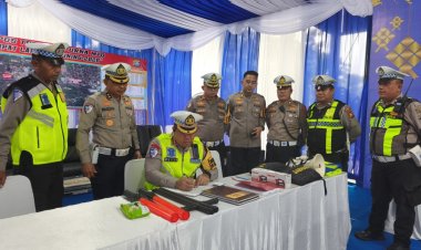 Pastikan Pengamanan Mudik Lebaran, Dirlantas Polda Riau Cek Pos Pam Dan Pos Yan Di Pekanbaru
