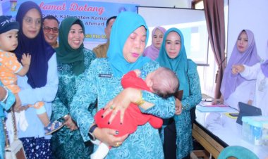Sasar Anak Di Kuok Dan Salo, PKK Kampar Gencarkan Imunisasi Polio Dan Campak