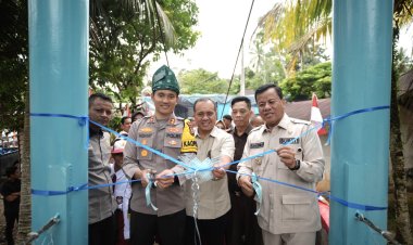 Konektivitas Antar Desa Makin Lancar, Kapolri Resmikan Jembatan Merah Putih Presisi Di Kuansing Secara Virtual