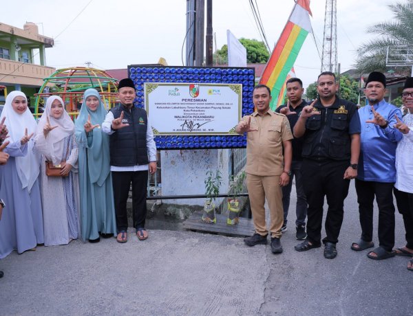 70 Rumah Tangga Kelola Sampah Jadi Cuan, Pemko Pekanbaru Resmikan KEMAS Di Payung Sekaki