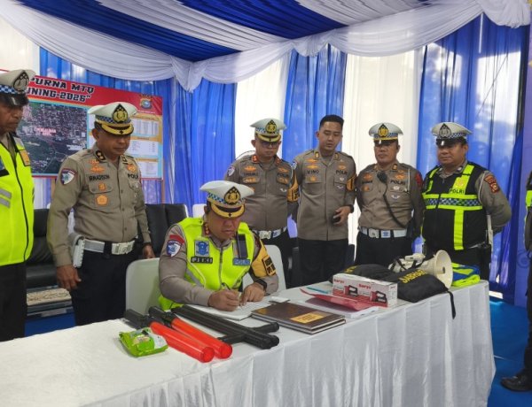 Pastikan Pengamanan Mudik Lebaran, Dirlantas Polda Riau Cek Pos Pam Dan Pos Yan Di Pekanbaru