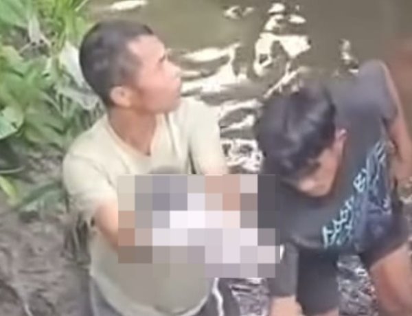 Bikin Heboh Warga Pekanbaru, Jasad Bayi Tanpa Identitas Ditemukan Mengapung Di Parit Perumahan