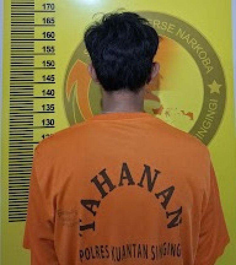 Ringkus Pengedar Narkoba Di Pulau Aro, Polres Kuansing Sita 3,09 Gram Sabu