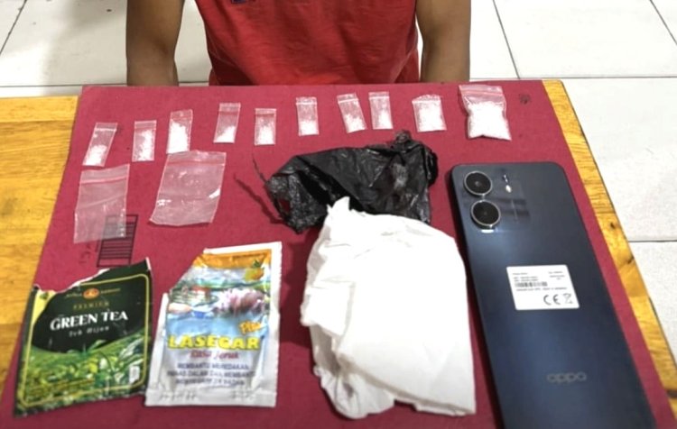 Bongkar Peredaran Narkoba Di Suak Lanjut, Polres Siak Sita 4,69 Gram Sabu