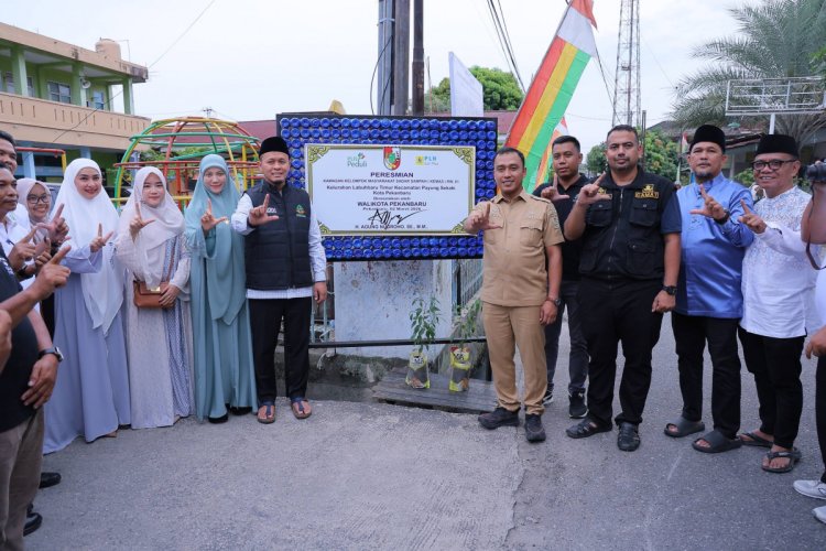 70 Rumah Tangga Kelola Sampah Jadi Cuan, Pemko Pekanbaru Resmikan KEMAS Di Payung Sekaki