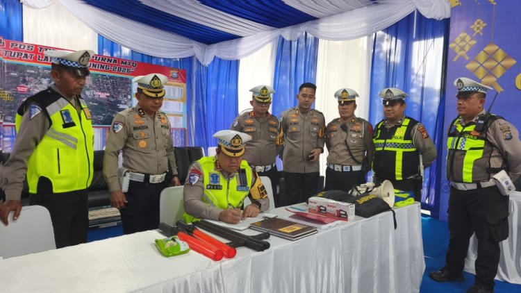 Pastikan Pengamanan Mudik Lebaran, Dirlantas Polda Riau Cek Pos Pam Dan Pos Yan Di Pekanbaru