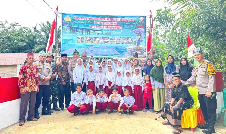 Akses Antar Desa Makin Lancar, Kapolri Resmikan Empat Jembatan Presisi Di Inhu Secara Virtual