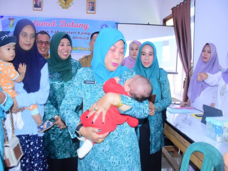 Sasar Anak Di Kuok Dan Salo, PKK Kampar Gencarkan Imunisasi Polio Dan Campak