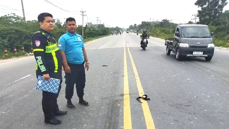 Tragedi Maut Di Jembatan Siak II, Pengendara Motor Tewas Usai Tabrakan