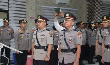 Perkuat Kinerja Pelayanan, Kapolresta Pekanbaru Pimpin Sertijab Sejumlah PJU Dan Kapolsek