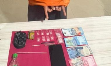 Bongkar Peredaran Narkoba Di Tarai Bangun, Polsek Tambang Sita 8 Paket Sabu Siap Edar