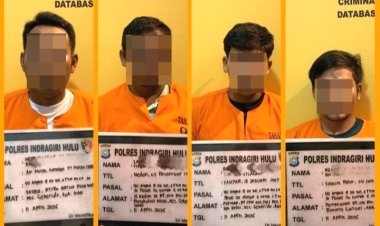 Bongkar Jaringan BBM Subsidi Ilegal, Polres Indragiri Hulu Tangkap 4 Pelaku Di Seberida