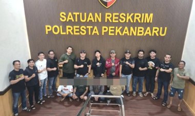 Aksi Brutal Debt Collector Viral di Pekanbaru, Empat Pelaku Diamankan Polisi
