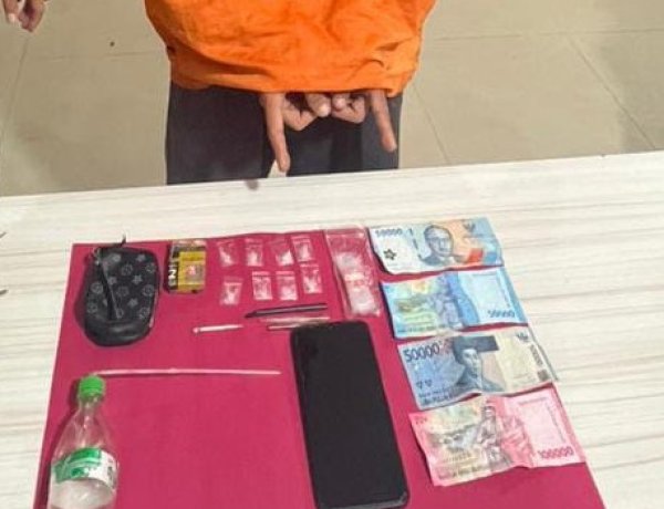 Bongkar Peredaran Narkoba Di Tarai Bangun, Polsek Tambang Sita 8 Paket Sabu Siap Edar