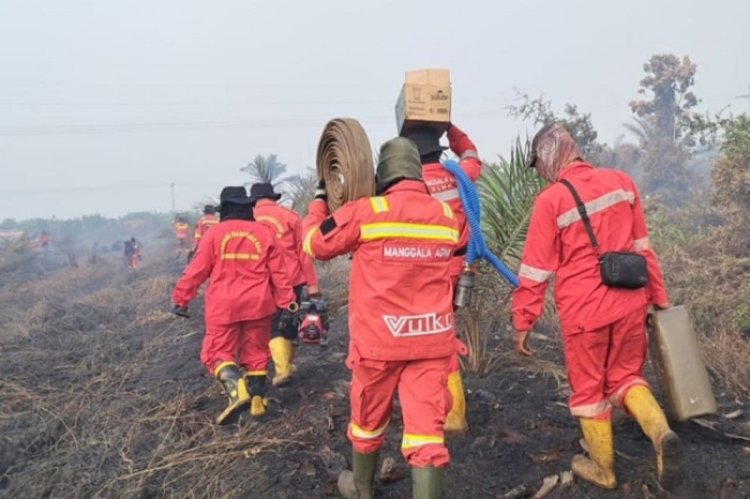 Berjuang Di Garis Depan, Personel Manggala Agni Asal Siak Gugur Saat Padamkan Karhutla Di Bengkalis