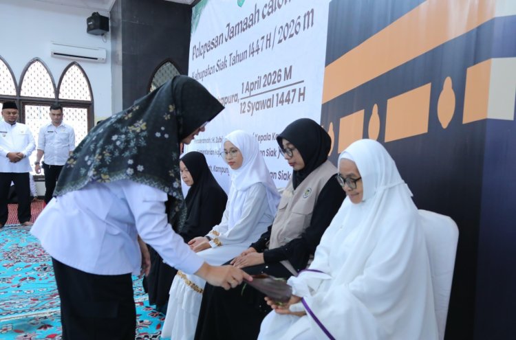 Lepas 257 JCH Ke Tanah Suci, Bupati Afni Titip Doa Untuk Kemajuan Kabupaten Siak