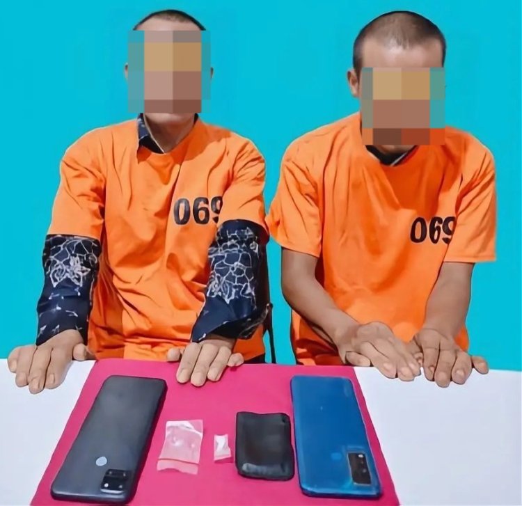 Kandang Ayam Di Simpang Lobuh Jadi Lokasi Transaksi Sabu, Dua Pelaku Diciduk Polres Pelalawan