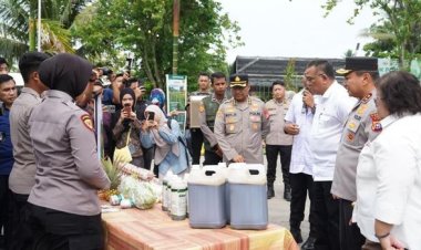 Tinjau Kawasan Tabung Harmoni Hijau Di Rumbai, Menteri LH Apresiasi Program Inovasi Polda Riau