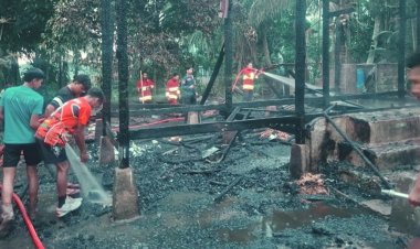 Si Jago Merah Hanguskan Rumah Lansia Di Pulau Ingu, Kerugian Ditaksir Mencapai Rp150 Juta