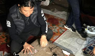Gerebek Warung Tenda Biru Di Jalan SM Amin, Polresta Pekanbaru Temukan Sabu Dan Ekstasi