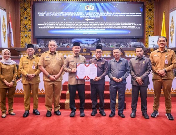 Dukung Program Prioritas Pemerintah Pusat, DPRD Sahkan Dua OPD Baru Di Lingkungan Pemko Pekanbaru