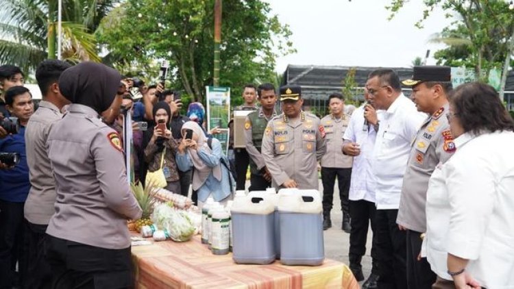 Tinjau Kawasan Tabung Harmoni Hijau Di Rumbai, Menteri LH Apresiasi Program Inovasi Polda Riau