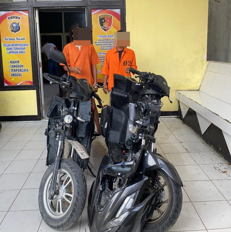 Gondol Motor Dan HP Di Petapahan, Dua Pelaku Curas Dihadiahi Timah Panas
