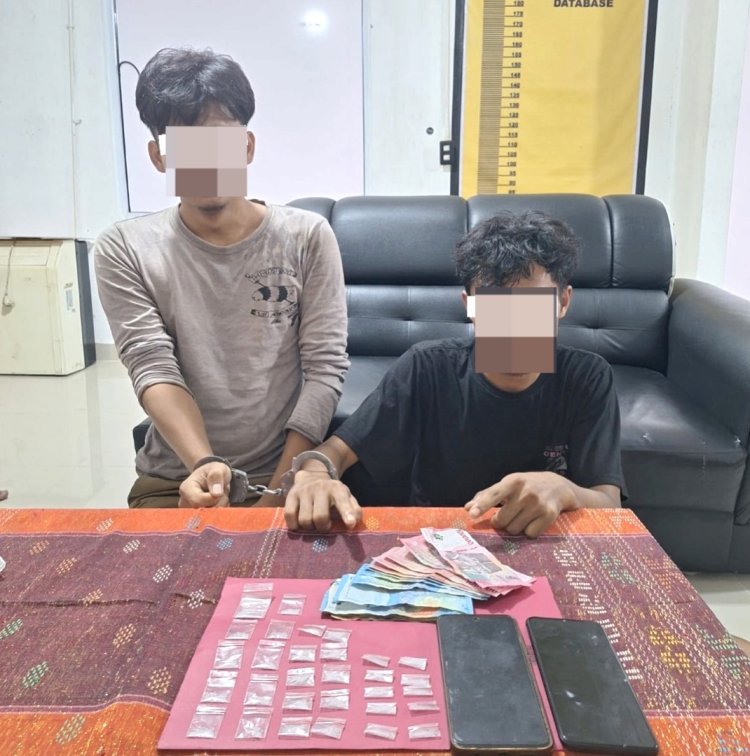 Bongkar Peredaran Narkoba Di Bathin Solapan, Polsek Mandau Sita 30 Paket Sabu Siap Edar