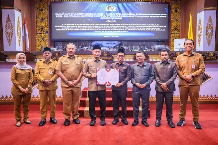 Dukung Program Prioritas Pemerintah Pusat, DPRD Sahkan Dua OPD Baru Di Lingkungan Pemko Pekanbaru