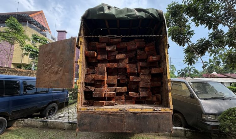 Tegaskan Komitmen Green Policing, Polda Riau Gagalkan Illegal Logging Dari Cagar Biosfer Giam Siak Kecil