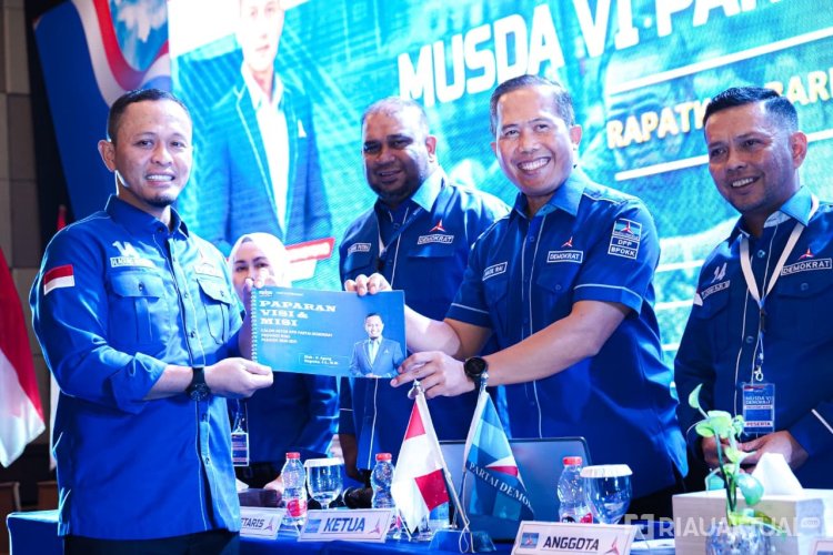 Terpilih Secara Aklamasi Dalam Musda Ke VI, Agung Nugroho Kembali Pimpin DPD Demokrat Riau