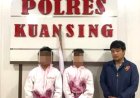 Kejar Popularitas Di Media Sosial, Dua Pemuda Berkostum Pocong Diamankan Polres Kuansing