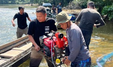 Berantas PETI Di Sungai Subayang, Polsek Kampar Kiri Amankan 3 Rakit Dompeng