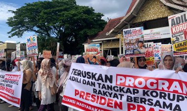 Desak Program MBG Tetap Dilanjutkan, Ribuan Emak-emak Gelar Aksi Damai Di MTQ Pekanbaru